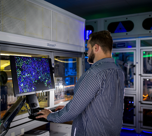 Tom Fleming CEO Of Arctoris In A Computer Lab