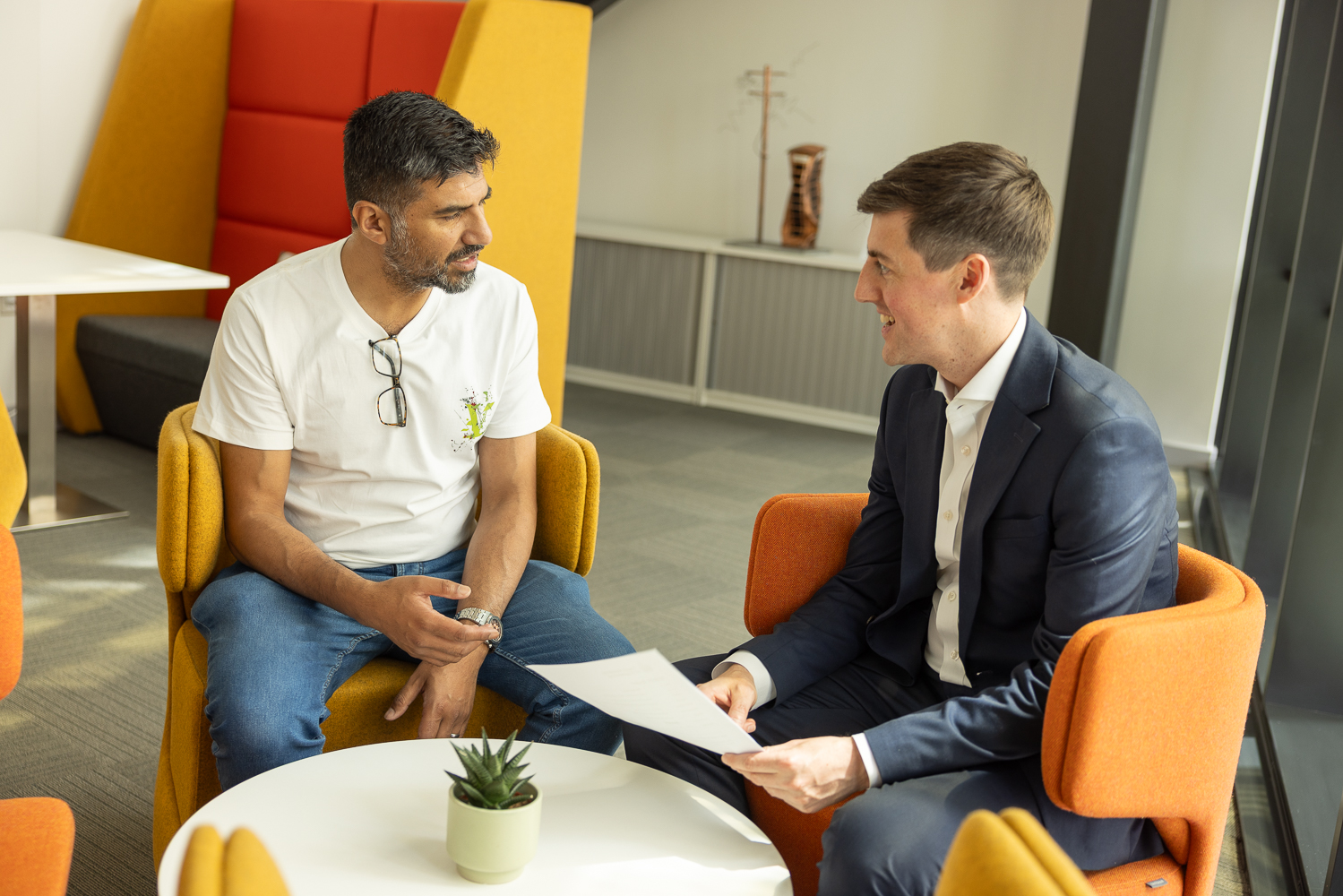 Senior manager for Liverpool Enterprise Hub meets with Hub Member